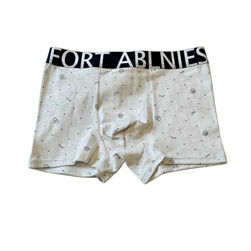 Slip boxer sportivi da uomo con scritta, elastico in vita largo, tasca 3D, doppio strato antibatterico termosensibile, copertura inguinale e fianchi_voghion.com