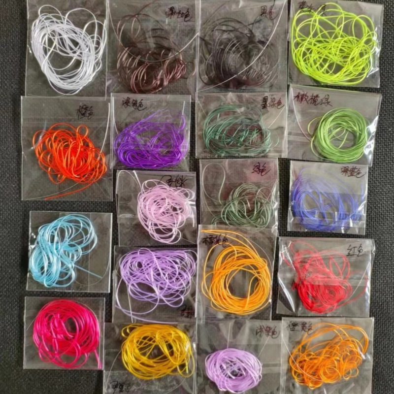 批发文玩针线包套装穿线工具3米扁水晶手串佛珠佛头三通散珠引线