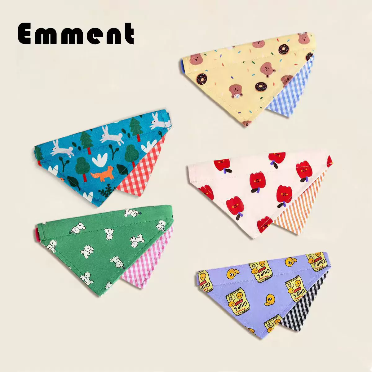 宠物猫咪狗狗口水巾可爱明星网红狗狗围巾项圈款三角巾小猫金毛犬