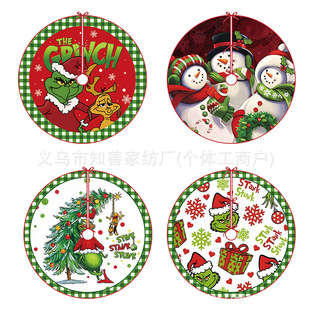 Cross-Border Amazon New Product Christmas Tree Skirt Hotel Shopping Mall Christmas Tree Bottom Ornaments Christmas Tree Decorations Can Be Customized