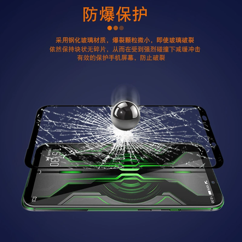 Подходит для Xiaomi Black Shark 2 Pro полноэкранное стекло из нержавеющей стали, защитное стекло для экрана Black Shark 2 Pro 2 PRO с двумя частями