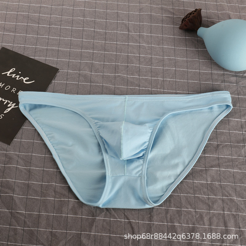Men's briefs sexy underwear breathable comfortable triangle Ice Silk low waist new student sexy ultra-thin underwear head