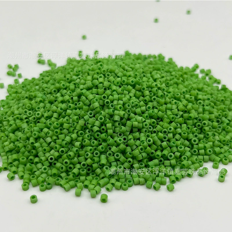 Качественные античные матовые стеклянные бусины ручной работы 2 мм