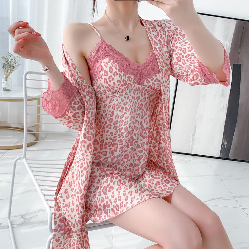 907 핑크 레오파드(가슴 패드 포함)