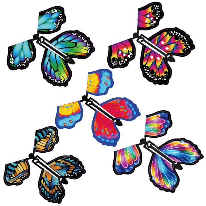 Cruzar la misma mariposa mágica mariposa volando pupa en mariposa nueva magia exótica accesorios fabricante de juguetes