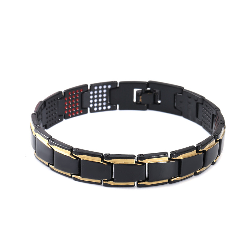 Italian Charm & Links Chain Type Hip-Hop Geometric Zinc Alloy Plating Men's Bracelets Men's Chain Bracelets