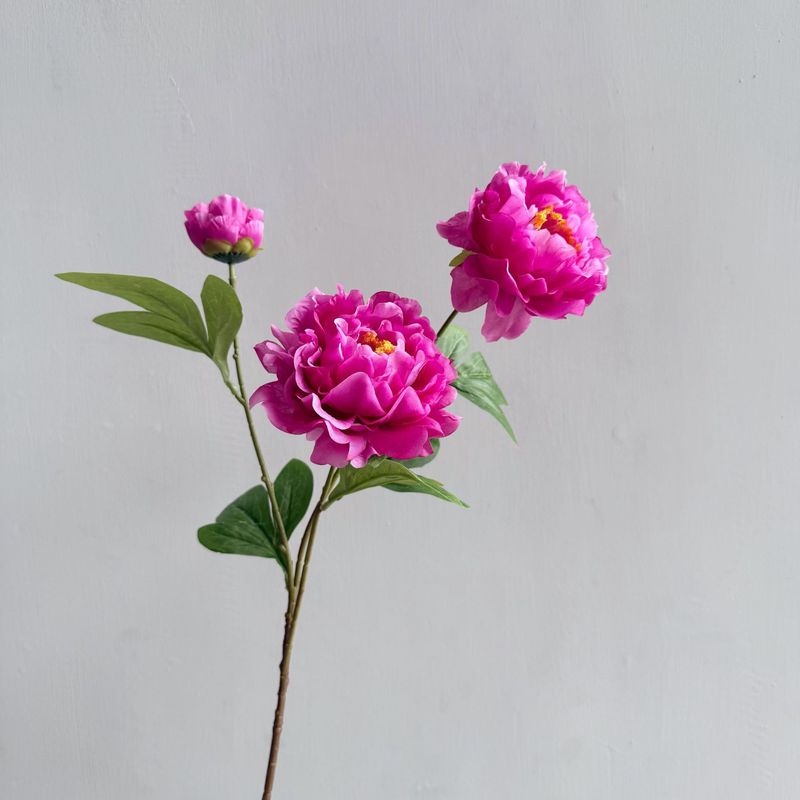 3 ハイエンド牡丹造花リビングルームの装飾花束中国風の新しい牡丹造花|undefined