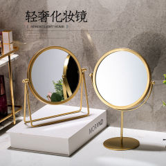 鏡はテーブルの上で国境を越えた金属の鉄芸鏡を置くことができます。