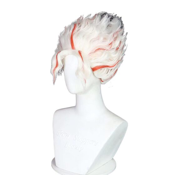 Daring Party Supernatural Armed Dang Da Dang Ekalen Red and White Spotted Short Hair cos Wig
