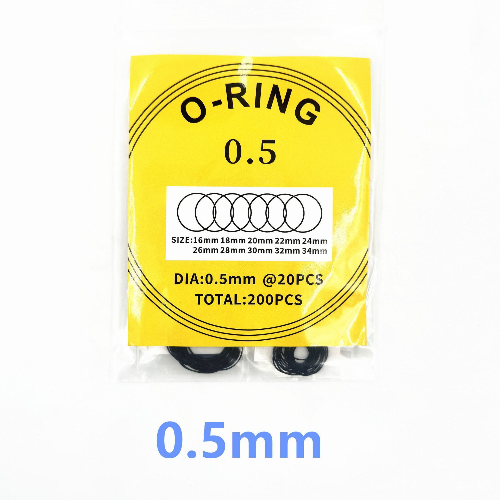 修表工具维修手表后盖防水圈配件密封圈组合套装0.5 0.6 0.7 套装