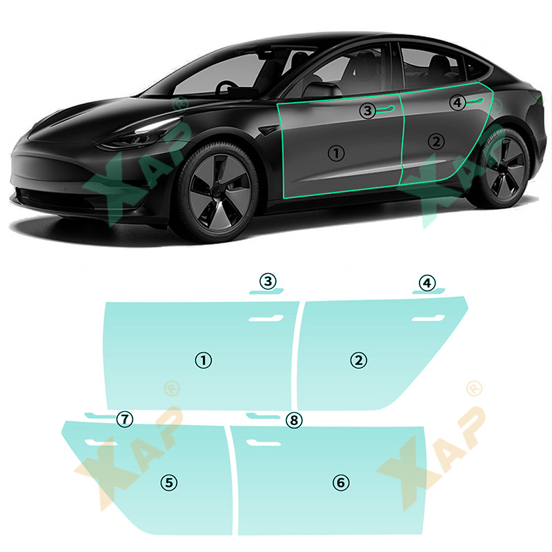 Cross-border exclusive for Tesla Model3 TPU self-healing anti-yellowing anti-scratch anti-fouling transparent protective film