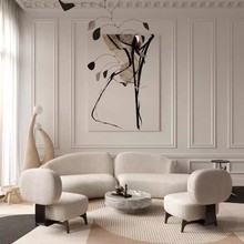 北欧现代轻奢异形设计师创意沙发别墅休息室民宿客厅休闲座椅双人
