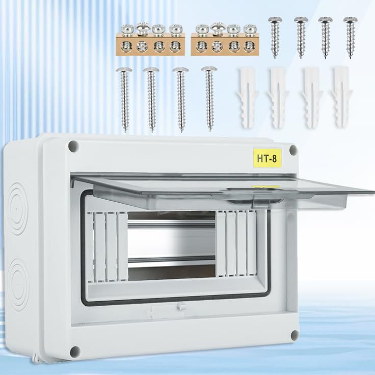 Warmfay Sicherungskasten Aufputz, IP65 Wasserdicht Kleinvert