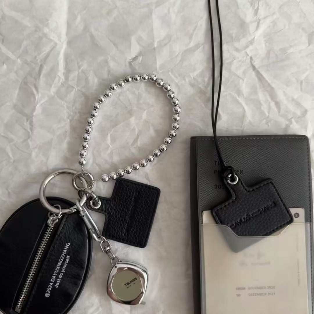 大宇姓张 头层牛皮荔枝纹钥匙包 时尚的一只配饰挂件包零钱包挂饰