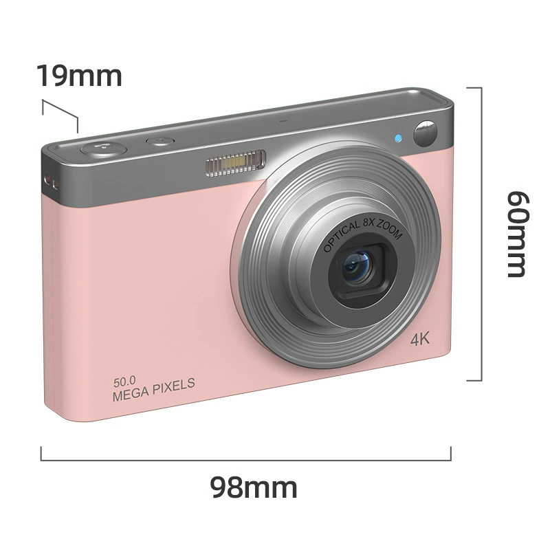 Компактная цифровая камера K30s, 50 МП, 4K запись, 8× оптическое увеличение, телескопический зум