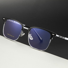 跨境新款眉毛大框复古近视架高级感商务男士塑钢平光镜厂家批发25