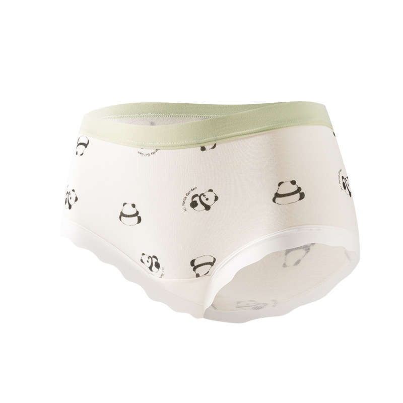 10A entrepierna antibacteriana entrepierna de algodón entrepierna larga entrepierna modal sin costuras calzoncillos de cintura media cabeza calzoncillos de primavera y verano para mujer