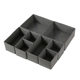 Cross-border Non-woven Fabric Three-piece Storage Box Household Foldable Drawer Underwear Panties Finishing Box Bottom Zipper