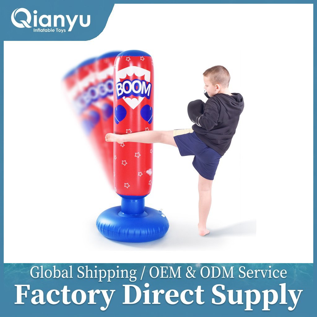 Cross-Border Inflatable Boxing Column, Children's Standing Fitness Toy, Stress-Relief Training Tool, in Stock