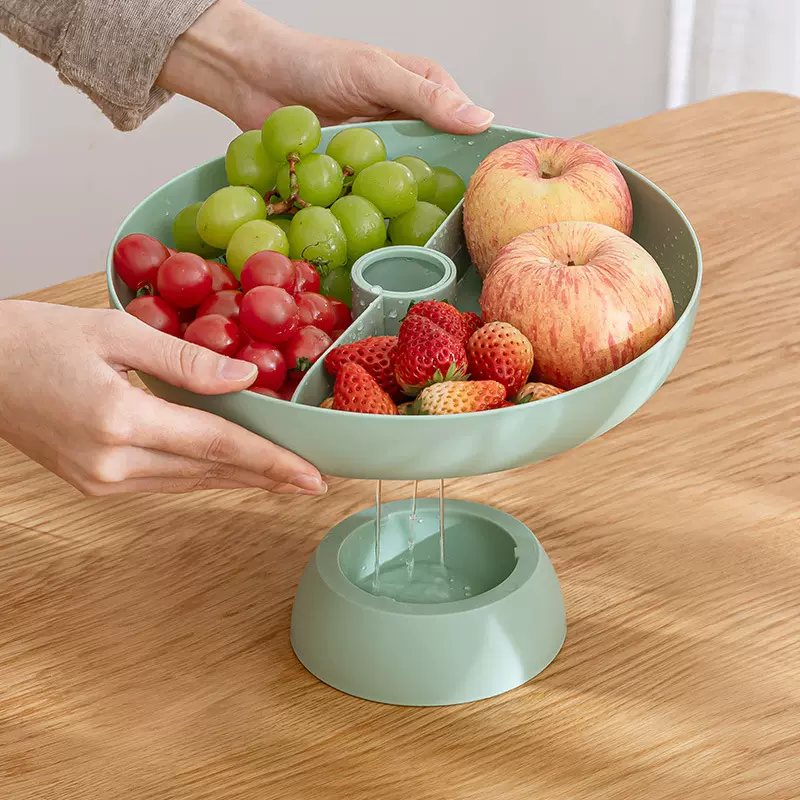 水果盘沥水创意个性分格家用水果篮时尚北欧风客厅茶几糖果零食盘