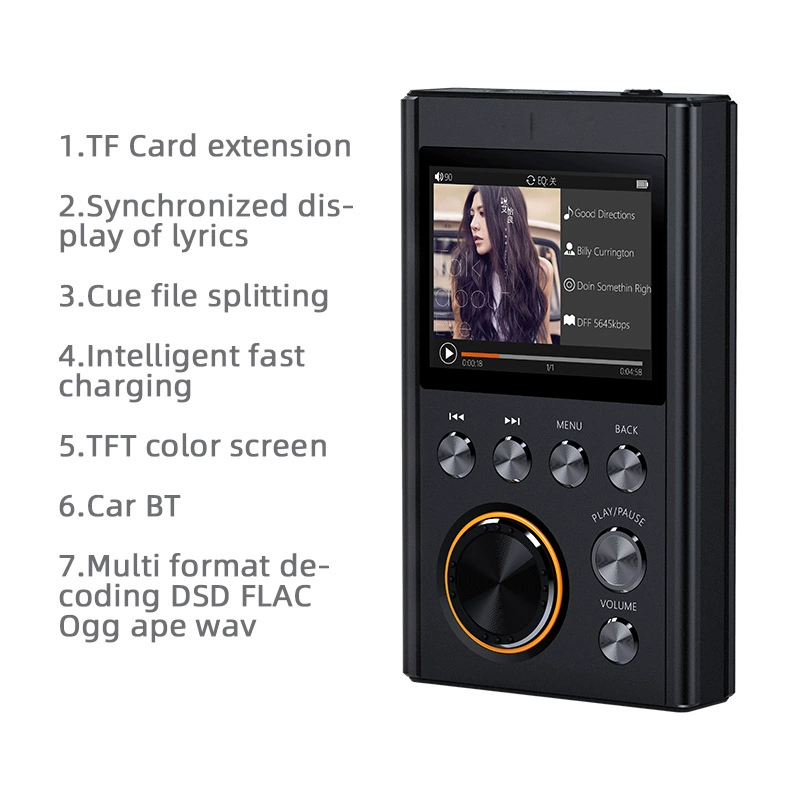 DSF DSD DFF 24bit 24bit безколодный декодер музыкальный плеер портативный Walkman слушать их