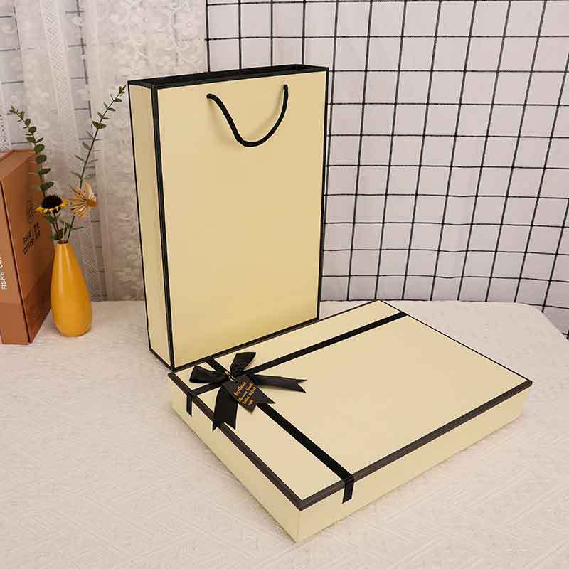Clothing Box Gift Box Empty Box Scarf Shirt Cashmere Sweater Packaging Box Rectangular Portable Silk Scarf Gift Box Gift