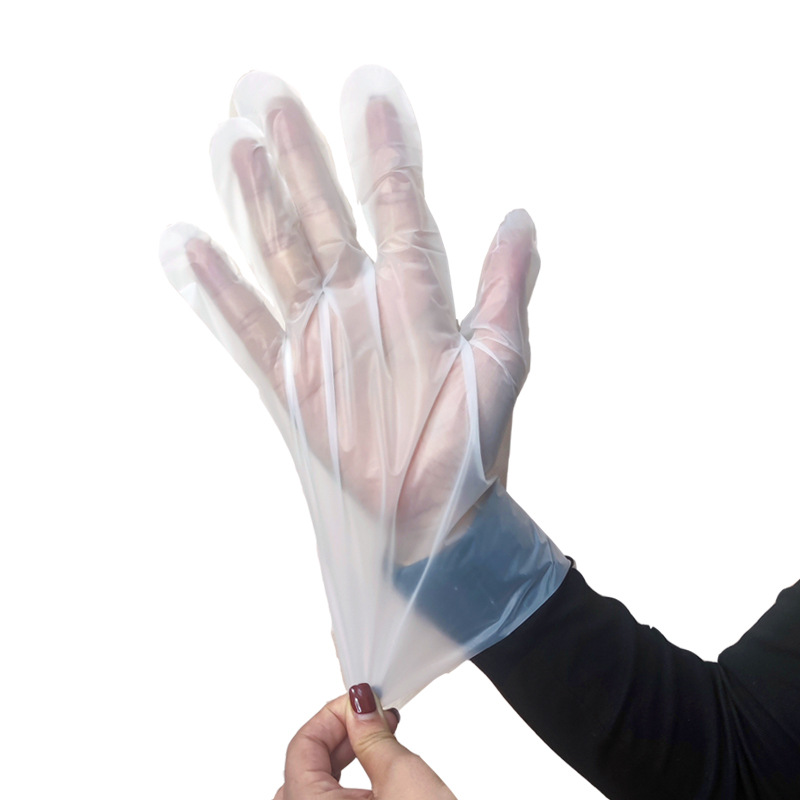 Guantes desechables tpe para alimentos engrosamiento plástico langosta comedor cocina hogar película transparente guantes para hornear
