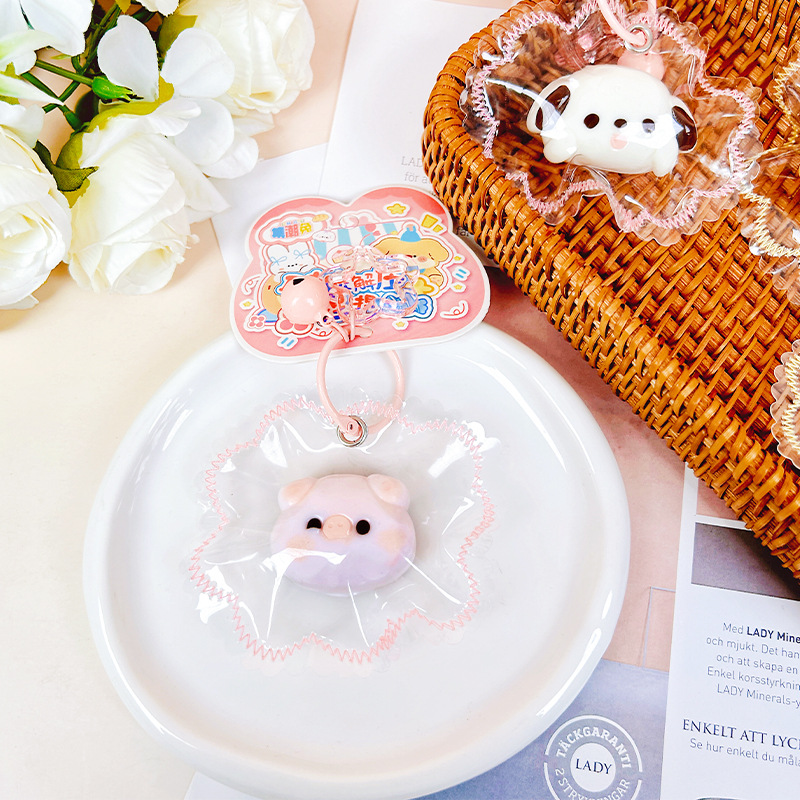 Hecho a mano de silicona de grado alimenticio pellizco crema pasta mini animal con bordes de costura juguetes de descompresión pellizco música artefacto de descompresión