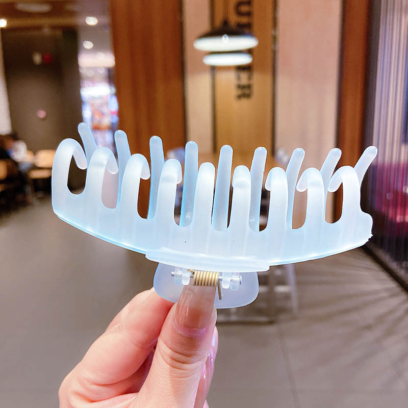 Corea del Sur ins horquilla cuadrada clip de la Cabeza trasera agarre del pelo estilo coreano elegante clip de pelo grande baño updo clip de tiburón