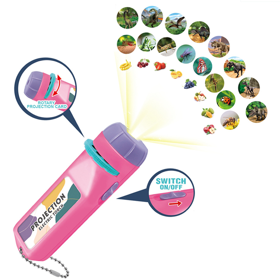 Ciencia y Educación DE LOS NIÑOS juguetes cognitivos dinosaurio insectos fruta proyección linterna proyección