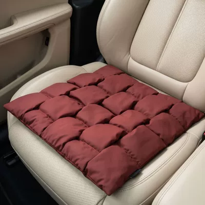 Car seat cushion with bubble padding, Universal seat cover - bubble-seat-cushion-volcano-red-single-piece-4343