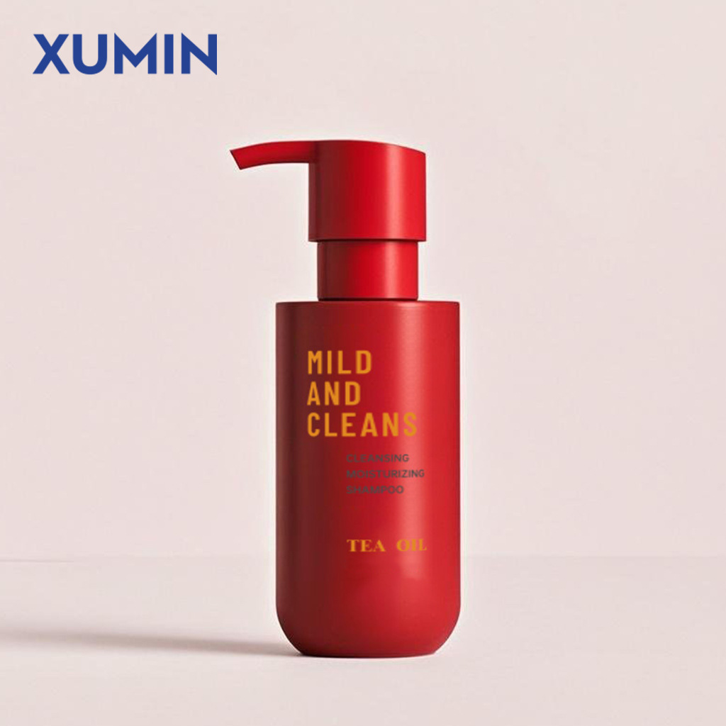 XUMIN cosméticos embalaje bomba de presión botella de loción 200ml botella de esencia para el cabello botella de champú transparente