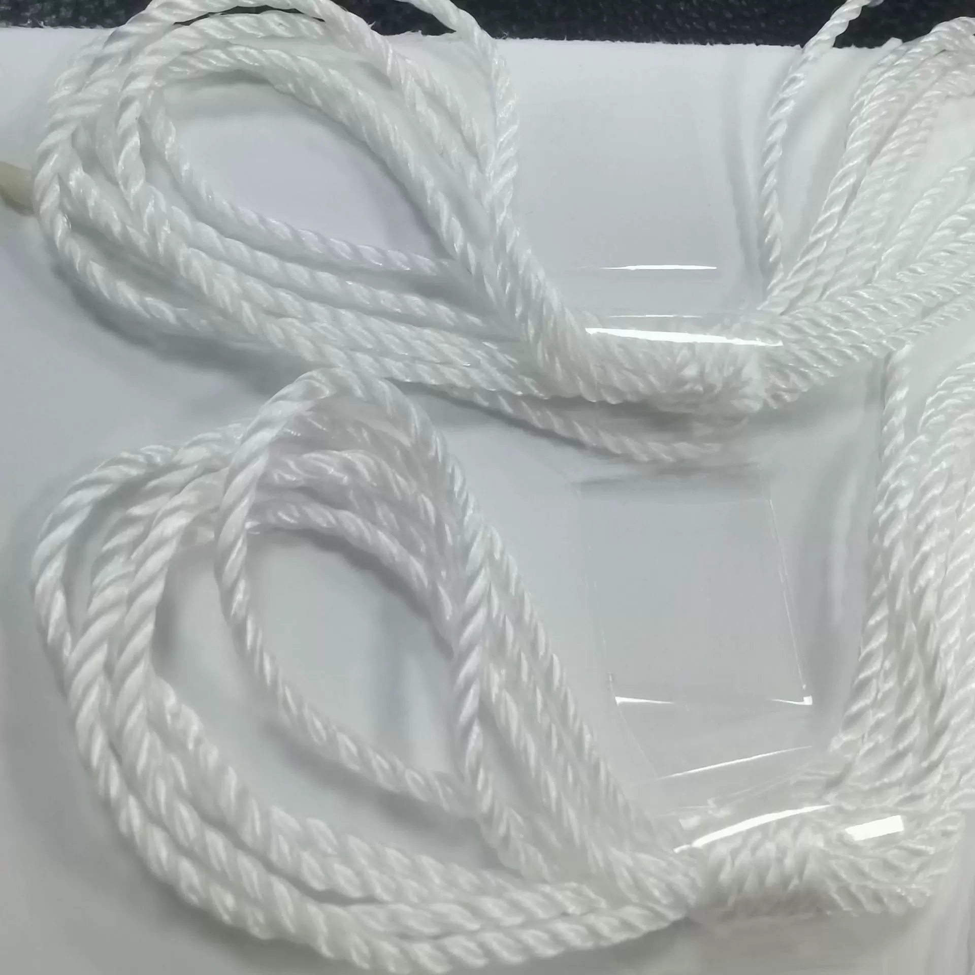 厂家白色锦纶吊牌绳尼龙绳3x1/3x20/3x12服饰尼龙扭绳饰品配件