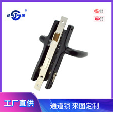 佳固加长铝配件合金门锁同款面板门锁断桥铝平开门执手锁铝门窗