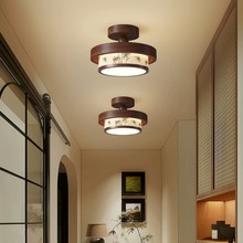 宋代美学过道吸顶灯新中式护眼入户玄关走廊灯中古风卧室床头吊灯