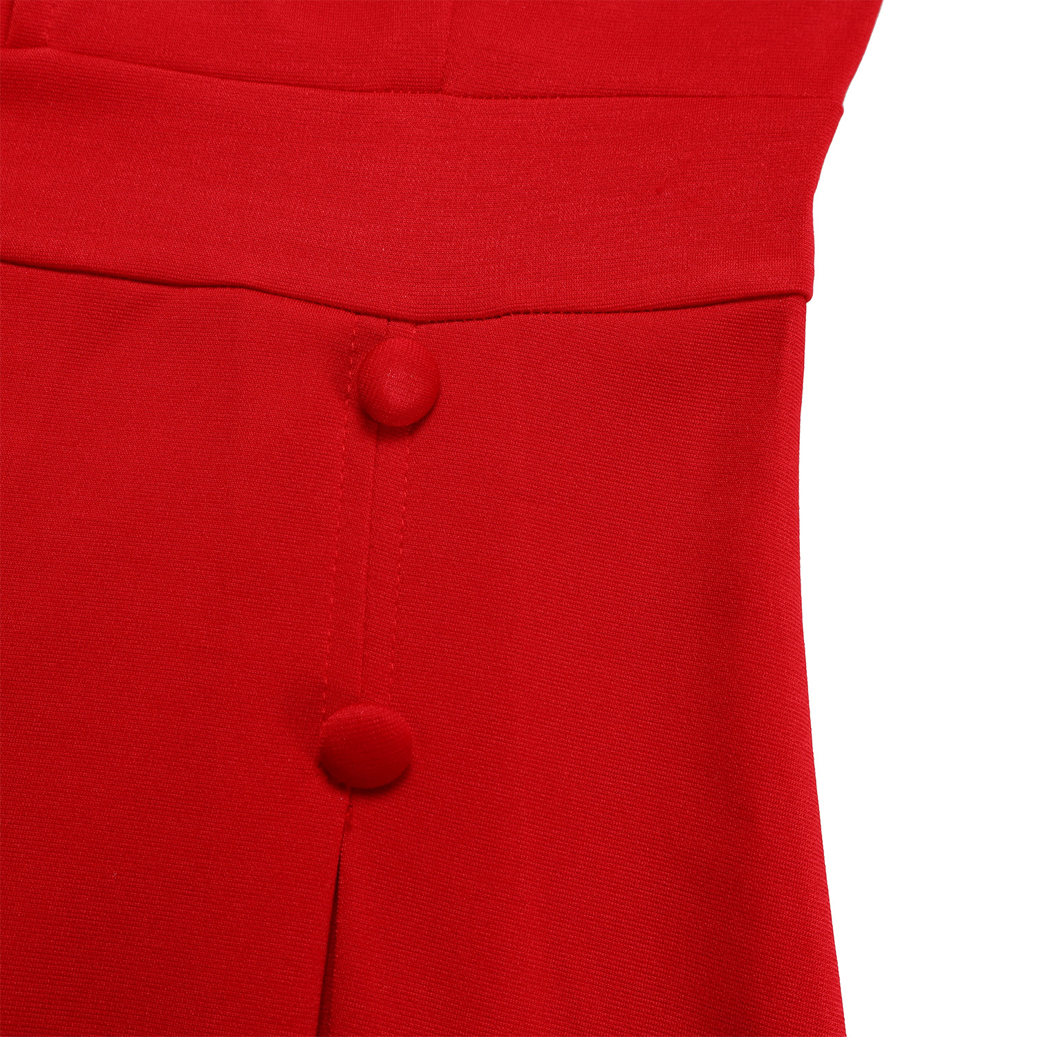 Wholesale Women's Elegant Style Temperament Commuter Belt Solid Color Daily Round Neck Pullovers Half Sleeve A- Line Skirt display picture 49