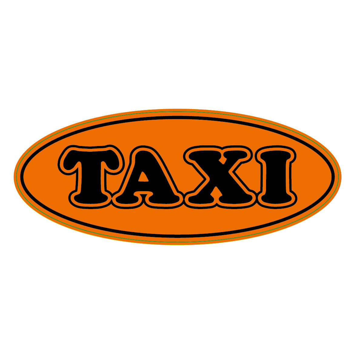 Etiquetas engomadas estáticas TAXI del fabricante Comercio exterior pegatinas parabrisas delantero sin pegamento se pueden personalizar