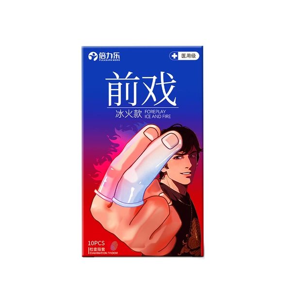 Foreplay Finger Cots Ice and Fire Style (10 pieces)