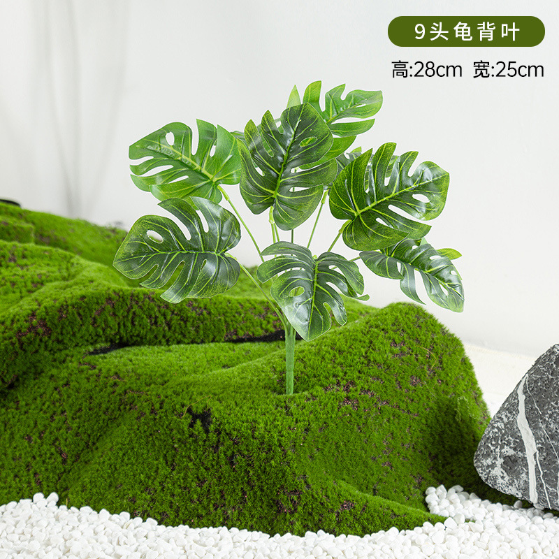 Simulación de plantación y paisajismo verde, materiales de distribución pequeños de todo uso, materiales auxiliares, arreglos florales, helechos, césped falso, decoración de plantas pequeñas, decoración de paisaje image 9