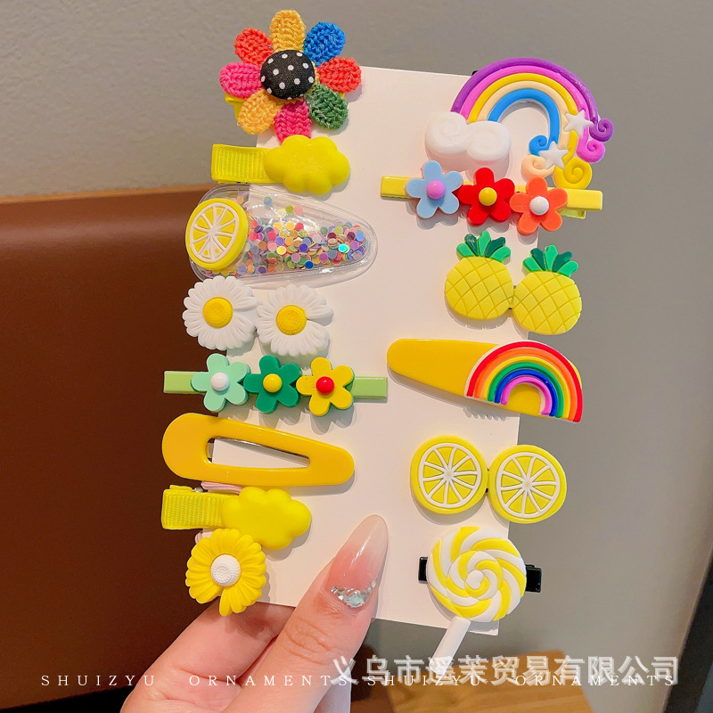 多巴胺儿童发夹女前额刘海夹鸭嘴夹头饰发卡碎发侧边卡子发饰夹子|undefined