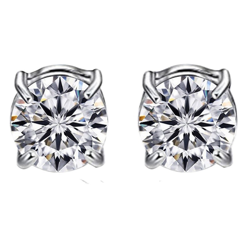 Amazon Same Style Non-Pierced Magnetic Ear Clips Magnetic Earrings Imitation Zircon Fake Earrings Unisex Fashion Ear Studs
