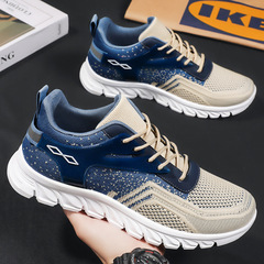 Men's Spring Style Fashion Sports Shoes Direct Manufacturer Sales Soft Sole Breathable Casual Shoes Trendy Student Sports Shoes
