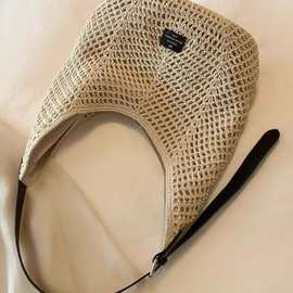 南风编包女大容2025新款夏季休闲单肩斜挎通勤托特编织海边沙滩包