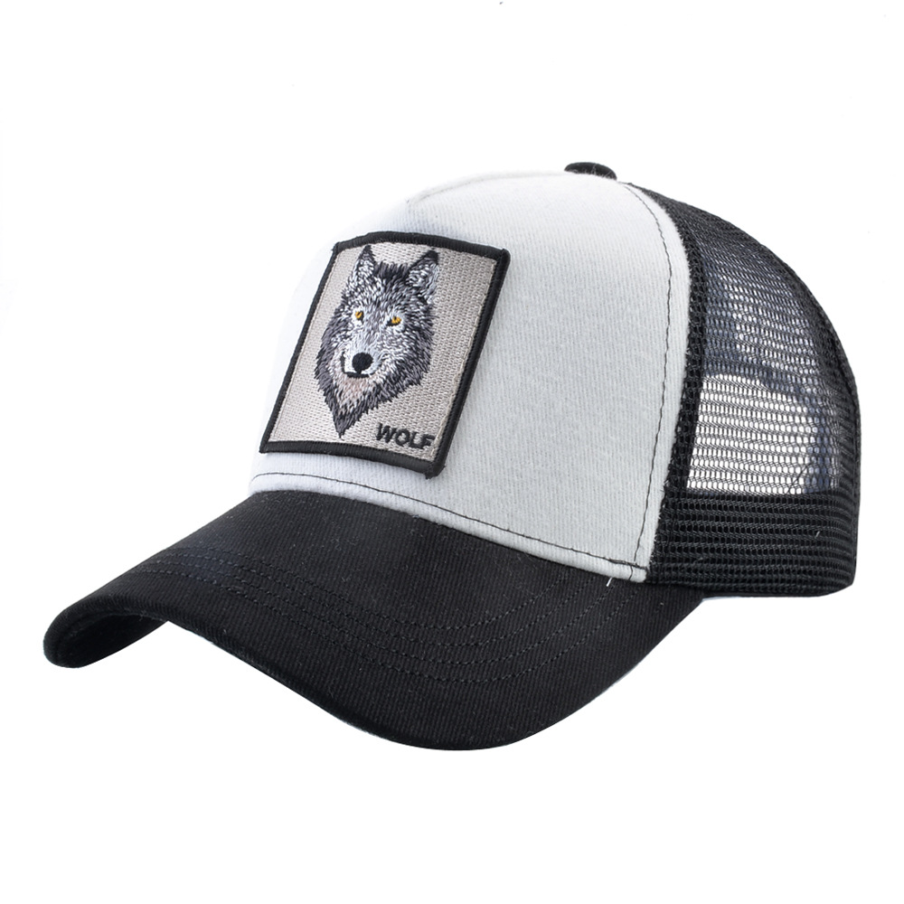 Summer Mesh Baseball Cap For Men Breathable Animal Embroidery_voghion.com