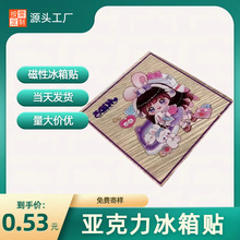 亚克力冰箱贴 定 制 玻璃钢漫步狮子头异时空飘雪海狮风小礼瓦力