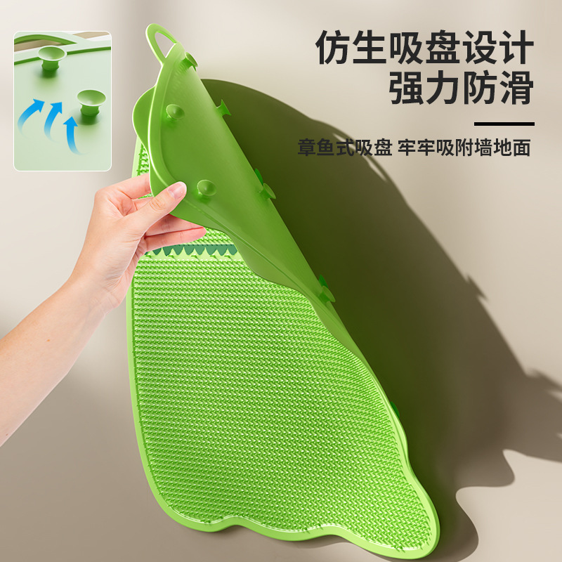 硅胶脚垫恐龙按摩神器搓脚浴室防滑垫洗澡洗脚搓澡硅胶去死皮角质|undefined