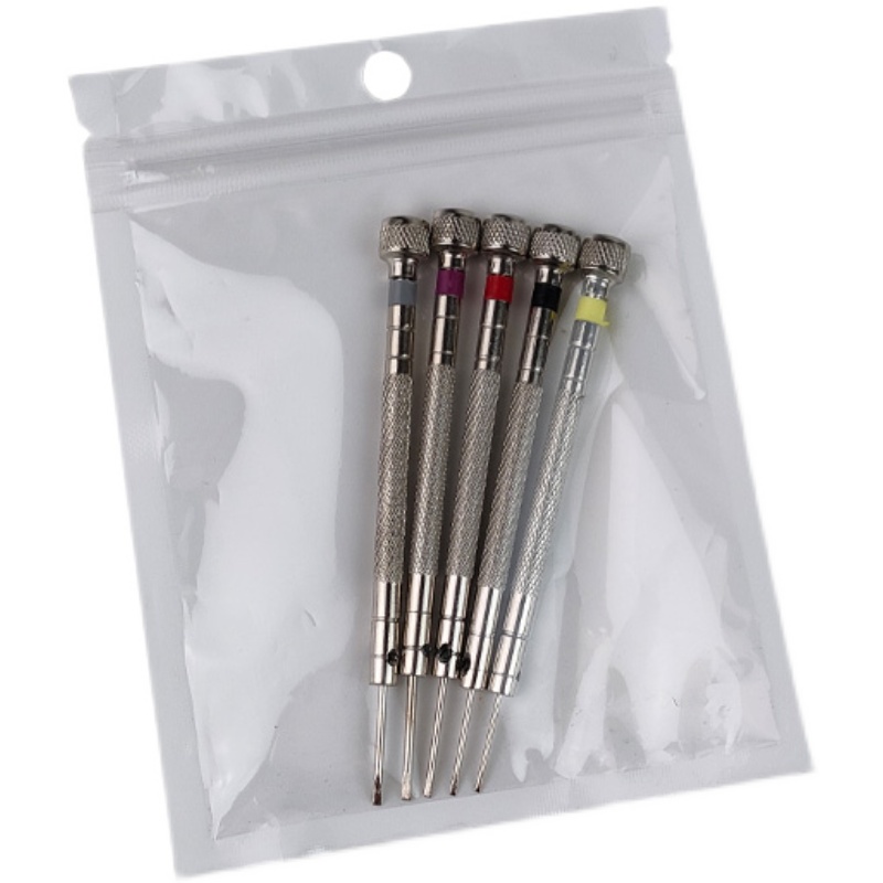 Reparación relojes relojes gafas tornillo lote pequeño destornillador 0.8 1 1.2 1.4 1.6MM una palabra destornillador cruzado