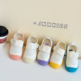 ts Genuine Kindergarten White Shoes Spring & Fall New Kidsren's Canvas Shoes Boys and Girls Soft Sole Flats Baby Indoor Shoes