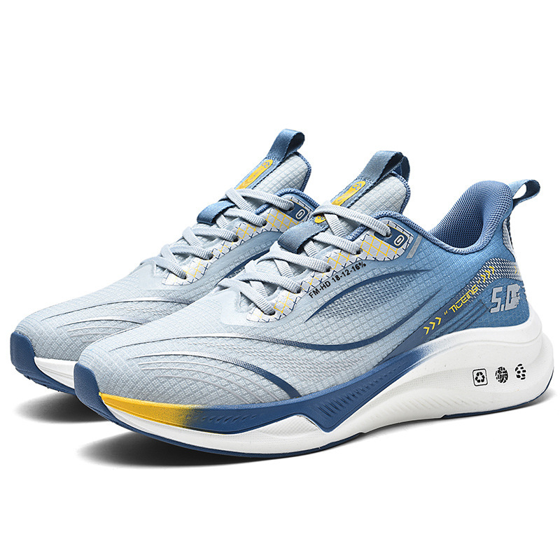 A701 edificio gris y azul vacío