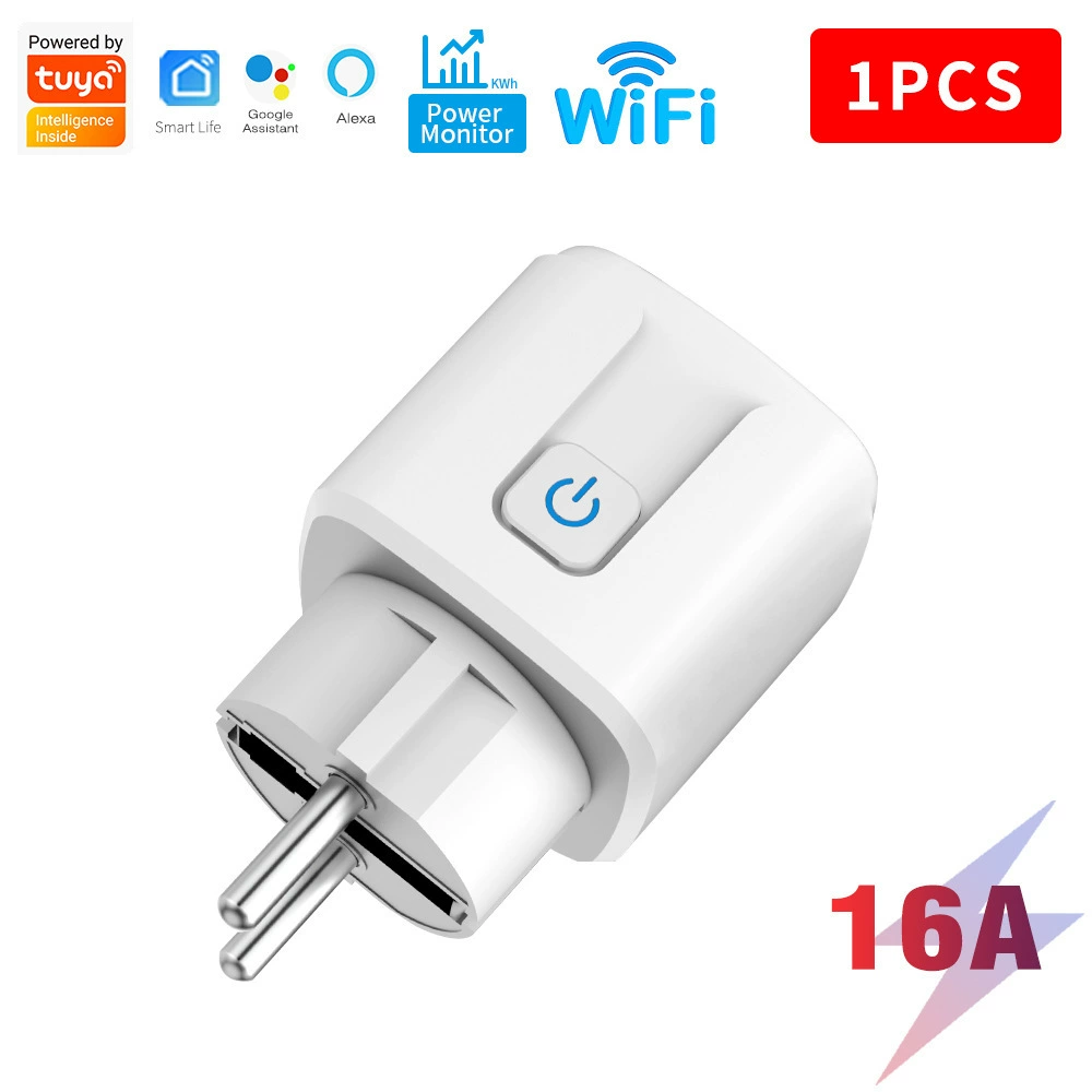 Умная розетка Tuya WiFi+Bluetooth, европейский стандарт, американский стандарт, британский стандарт, управляется через мобильное приложение, WIFI розеткаio внешнеторговый взрыв